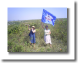 Rita with flag